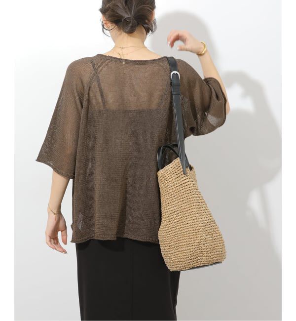 JOURNAL STANDARD relume「PEリネンハーフスリーブプルオーバー」|ニット・セーター|