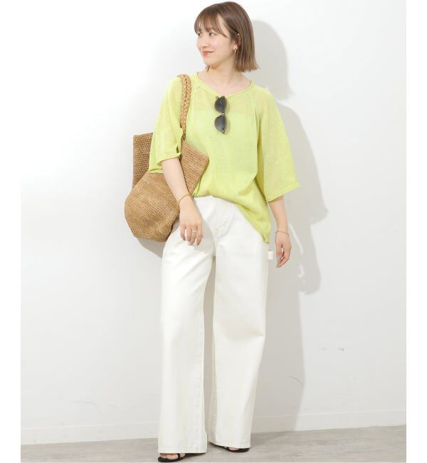 JOURNAL STANDARD relume「PEリネンハーフスリーブプルオーバー」|ニット・セーター|