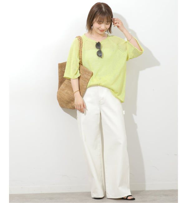 JOURNAL STANDARD relume「PEリネンハーフスリーブプルオーバー」|ニット・セーター|