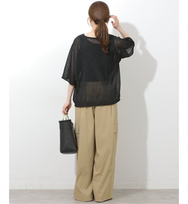 JOURNAL STANDARD relume「PEリネンハーフスリーブプルオーバー」|ニット・セーター|