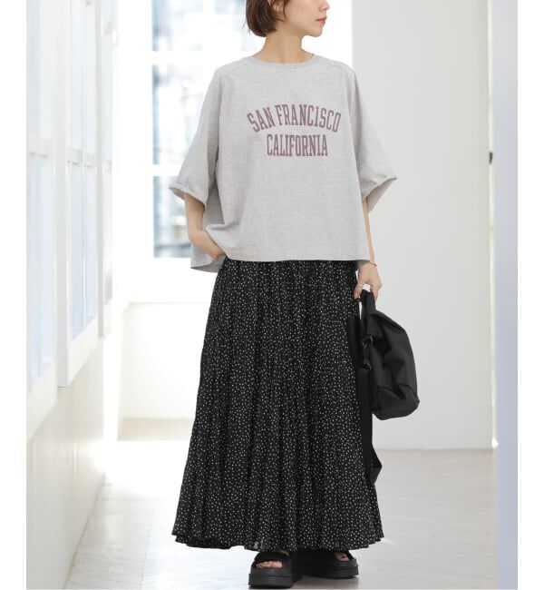 JOURNAL STANDARD relume「《追加》カットオフワイドロゴTee」|Tシャツ・カットソー|
