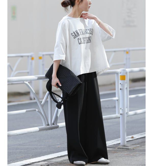 JOURNAL STANDARD relume「《追加》カットオフワイドロゴTee」|Tシャツ・カットソー|