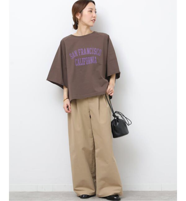 JOURNAL STANDARD relume「《追加》カットオフワイドロゴTee」|Tシャツ・カットソー|