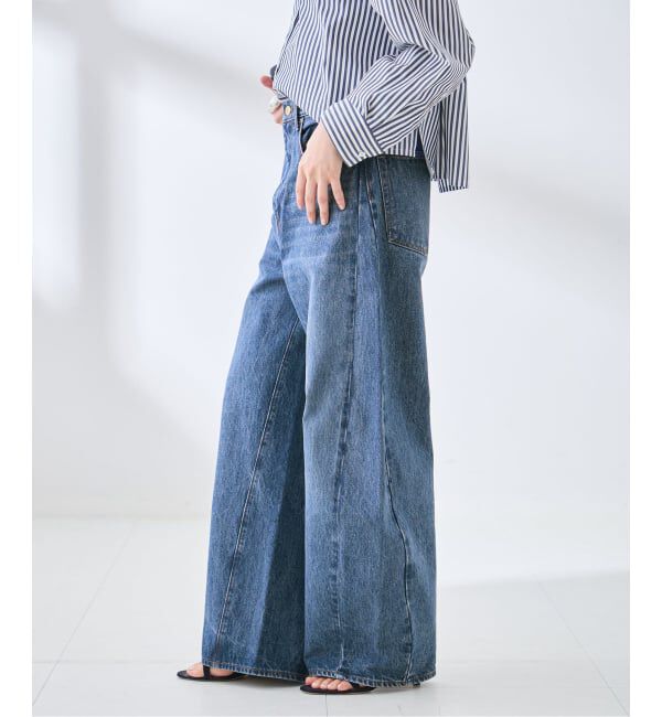 journal standard L'essage「バレルワイドデニムパンツ」|デニム|