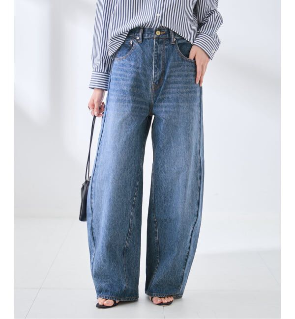 journal standard L'essage「バレルワイドデニムパンツ」|デニム|ブルー A