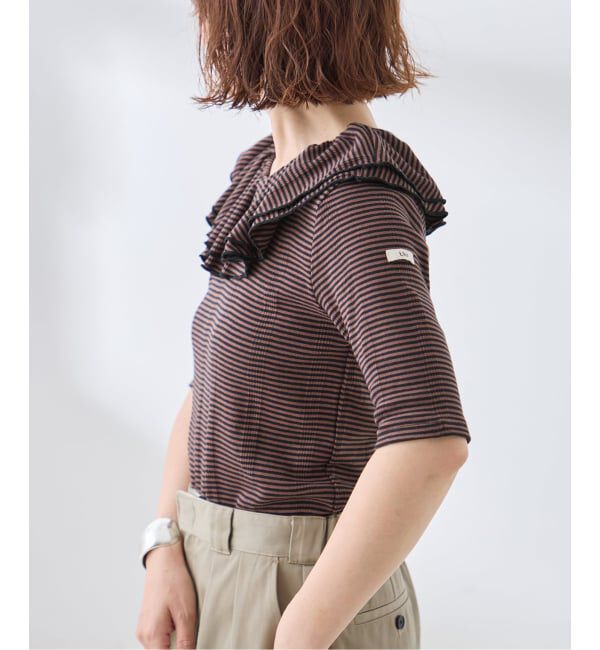 journal standard L'essage「別注 Miller*Uhr Frill Collar S/S カットソー」|Tシャツ・カットソー|
