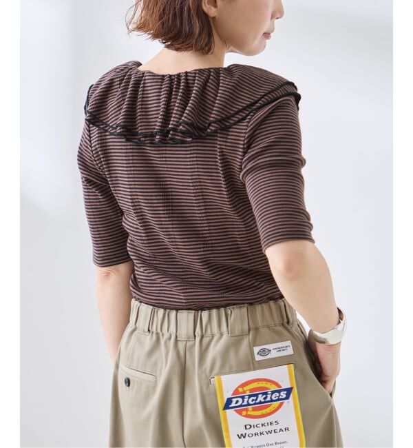 journal standard L'essage「別注 Miller*Uhr Frill Collar S/S カットソー」|Tシャツ・カットソー|