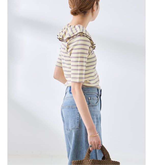 journal standard L'essage「別注 Miller*Uhr Frill Collar S/S カットソー」|Tシャツ・カットソー|