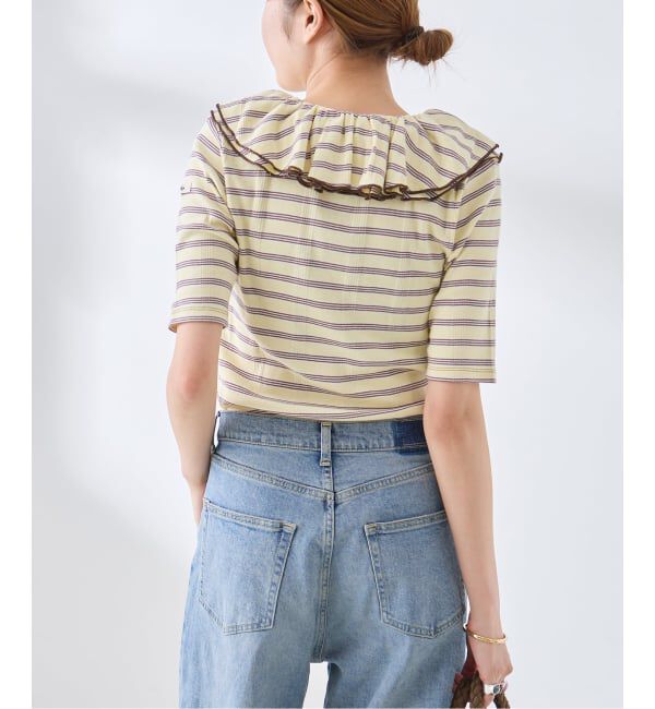 journal standard L'essage「別注 Miller*Uhr Frill Collar S/S カットソー」|Tシャツ・カットソー|