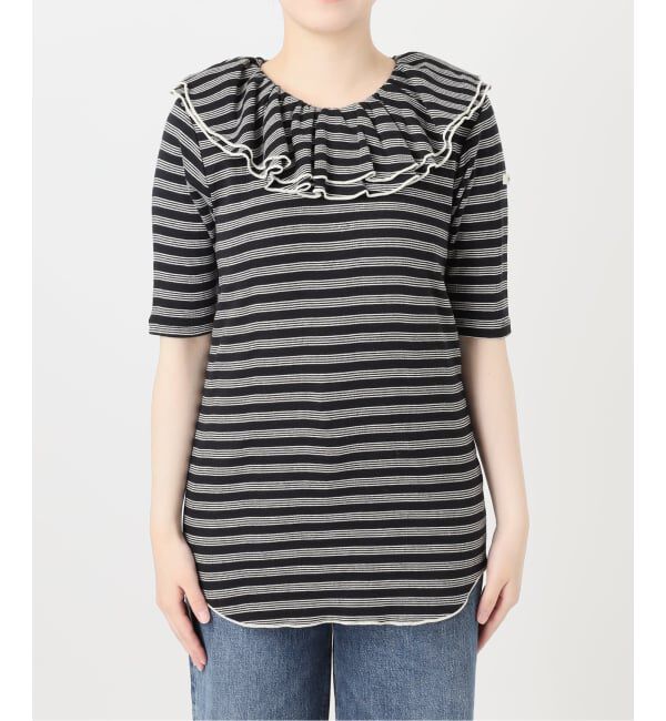 journal standard L'essage「別注 Miller*Uhr Frill Collar S/S カットソー」|Tシャツ・カットソー|
