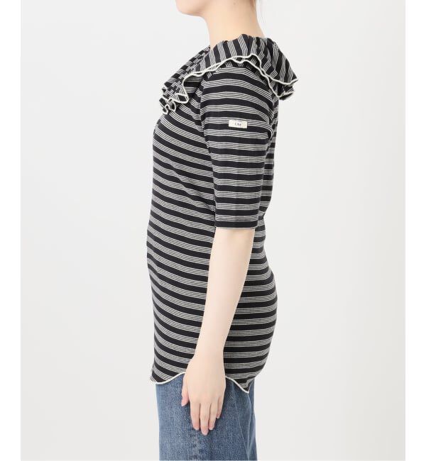 journal standard L'essage「別注 Miller*Uhr Frill Collar S/S カットソー」|Tシャツ・カットソー|