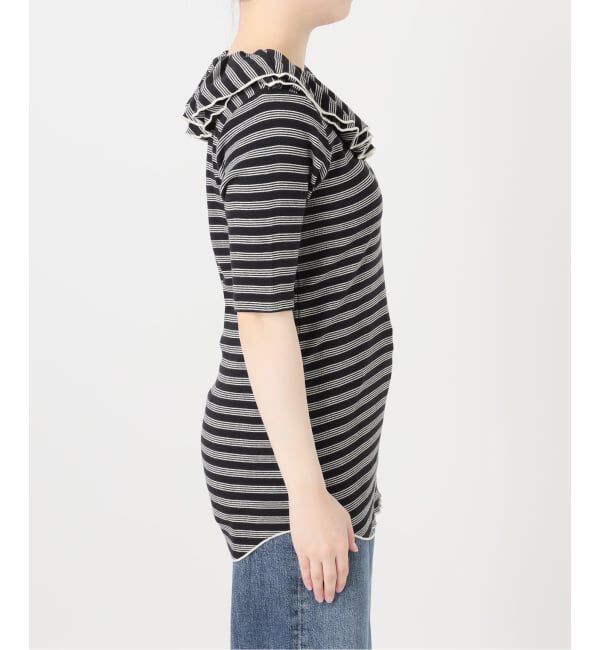 journal standard L'essage「別注 Miller*Uhr Frill Collar S/S カットソー」|Tシャツ・カットソー|