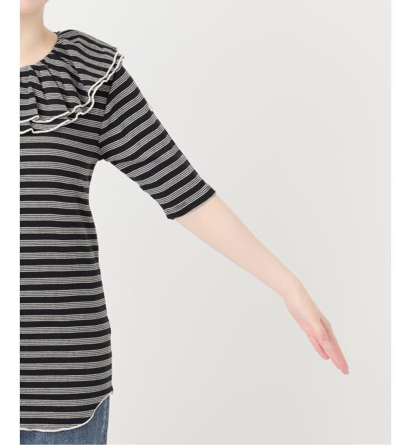 journal standard L'essage「別注 Miller*Uhr Frill Collar S/S カットソー」|Tシャツ・カットソー|