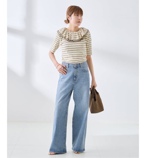 journal standard L'essage「別注 Miller*Uhr Frill Collar S/S カットソー」|Tシャツ・カットソー|