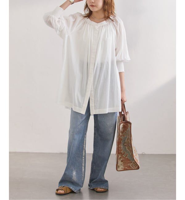 journal standard L'essage「SWボイル2WAYチュニックブラウス」|シャツ・ブラウス|
