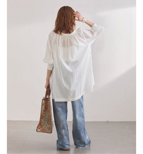 journal standard L'essage「SWボイル2WAYチュニックブラウス」|シャツ・ブラウス|