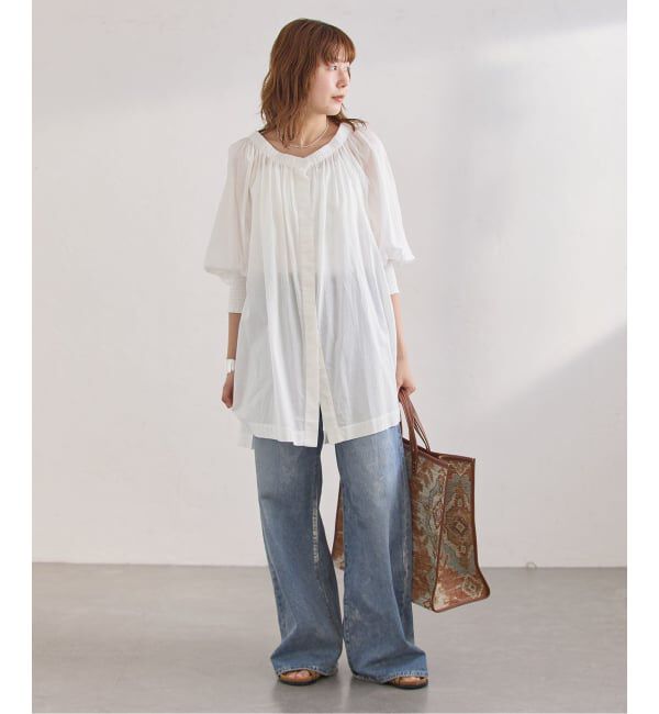 journal standard L'essage「SWボイル2WAYチュニックブラウス」|シャツ・ブラウス|