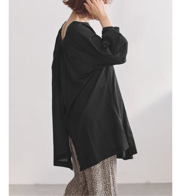 journal standard L'essage「SWボイル2WAYチュニックブラウス」|シャツ・ブラウス|