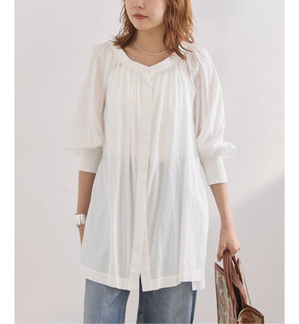 journal standard L'essage「SWボイル2WAYチュニックブラウス」|シャツ・ブラウス|