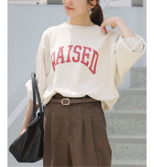 JOURNAL STANDARD relume「《予約》RAISEDラグランロゴスウェット」|スウェット・ジャージ|