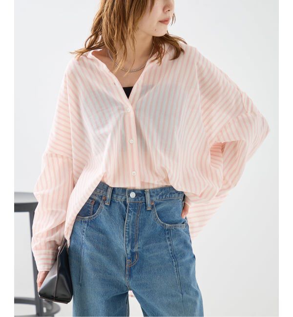 journal standard L'essage「《追加2》FABRICA ワイドシャツ」|シャツ・ブラウス|ピンク