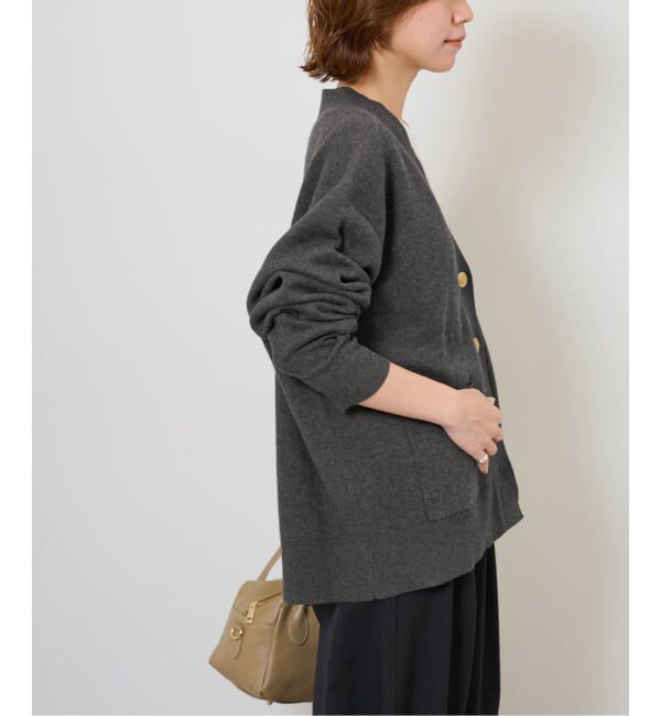 JOURNAL STANDARD relume「《一部WEB限定追加予約3》コットンカシミヤミックスダブルニットVネックカーディガン」|カーディガン|