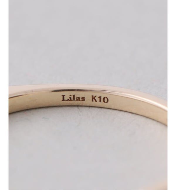 Lilas by Spick&Span「arrow line*ホワイトトパーズカフリング K10」|リング|