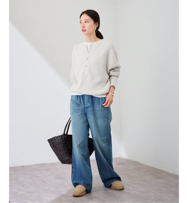 FRAMeWORK「≪WEB限定 / 追加≫ワッフルヘンリープルオーバー」|Tシャツ・カットソー|