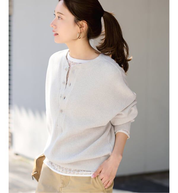 FRAMeWORK「≪WEB限定 / 追加≫ワッフルヘンリープルオーバー」|Tシャツ・カットソー|