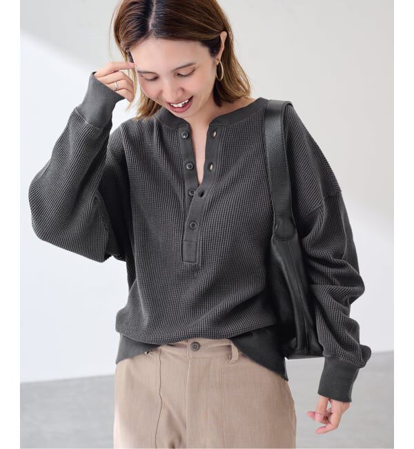 FRAMeWORK「≪WEB限定 / 追加≫ワッフルヘンリープルオーバー」|Tシャツ・カットソー|