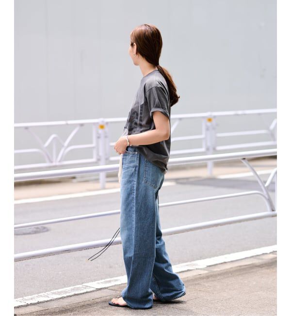 FRAMeWORK「BIG JOHN&times;BETTER THAN GOOD SLEEK WIDE LEG デニム」|デニム|