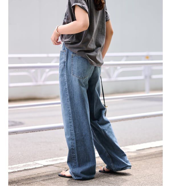 FRAMeWORK「BIG JOHN&times;BETTER THAN GOOD SLEEK WIDE LEG デニム」|デニム|