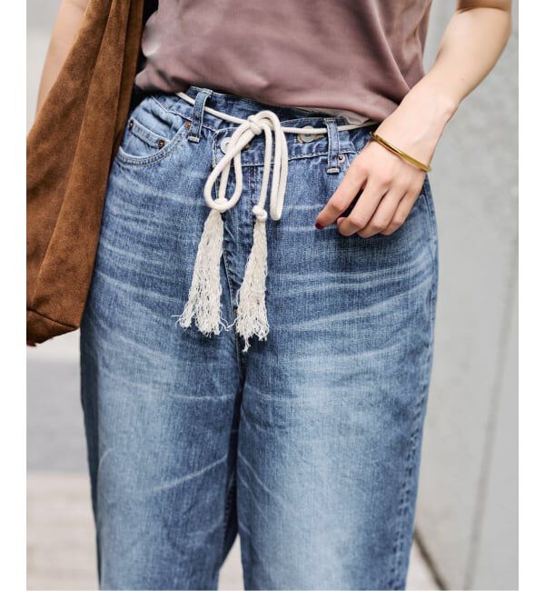 FRAMeWORK「BIG JOHN&times;BETTER THAN GOOD SLEEK WIDE LEG デニム」|デニム|