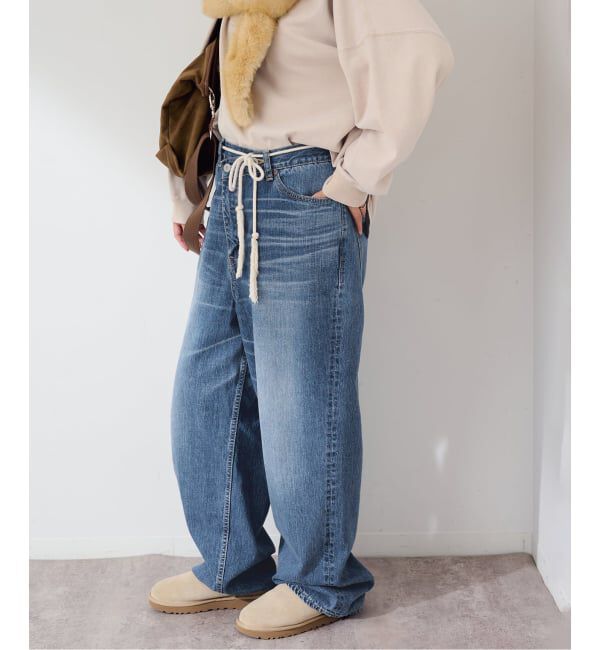 FRAMeWORK「BIG JOHN&times;BETTER THAN GOOD SLEEK WIDE LEG デニム」|デニム|