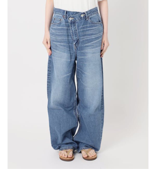 FRAMeWORK「BIG JOHN&times;BETTER THAN GOOD SLEEK WIDE LEG デニム」|デニム|