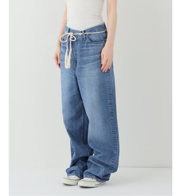 FRAMeWORK「BIG JOHN&times;BETTER THAN GOOD SLEEK WIDE LEG デニム」|デニム|