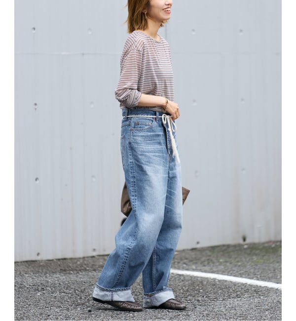 FRAMeWORK「BIG JOHN&times;BETTER THAN GOOD SLEEK WIDE LEG デニム」|デニム|