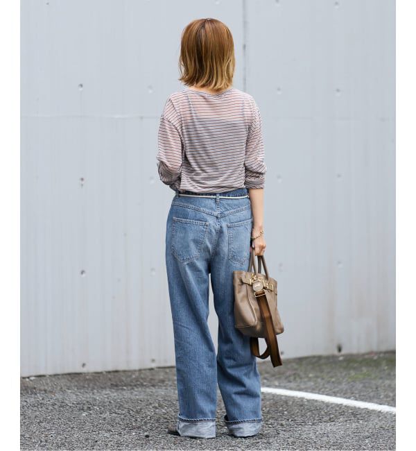 FRAMeWORK「BIG JOHN&times;BETTER THAN GOOD SLEEK WIDE LEG デニム」|デニム|