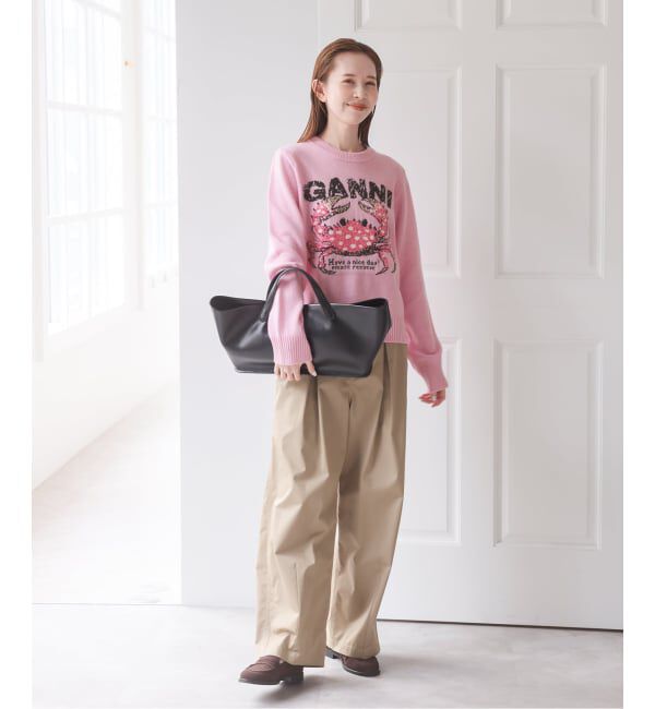 U by SPICK&SPAN「《新宿・WEB限定》GANNI / ガニー Graphic Wool Sweater Crab」|ニット・セーター|