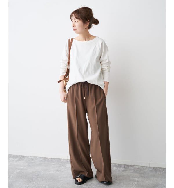 Spick and Span「《追加2予約》ボートネックバックタックプルオーバー」|Tシャツ・カットソー|