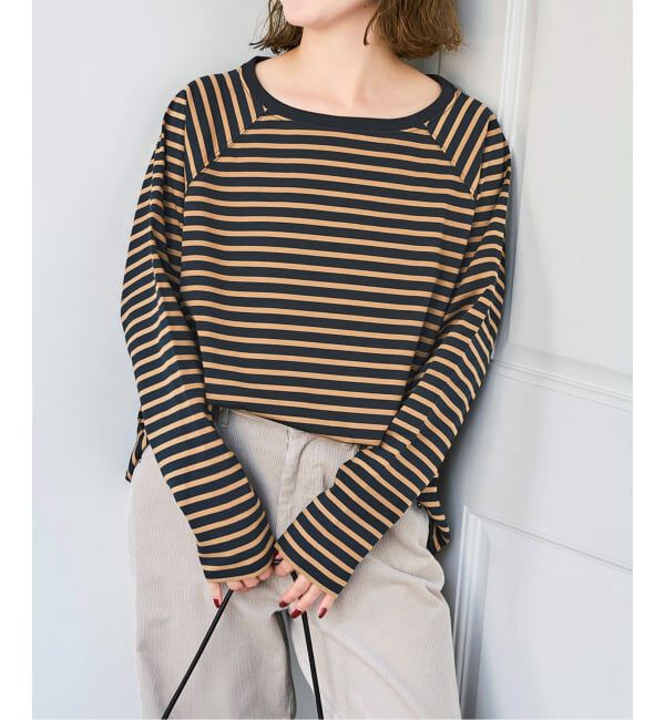 Spick and Span「《追加2予約》ボートネックバックタックプルオーバー」|Tシャツ・カットソー|