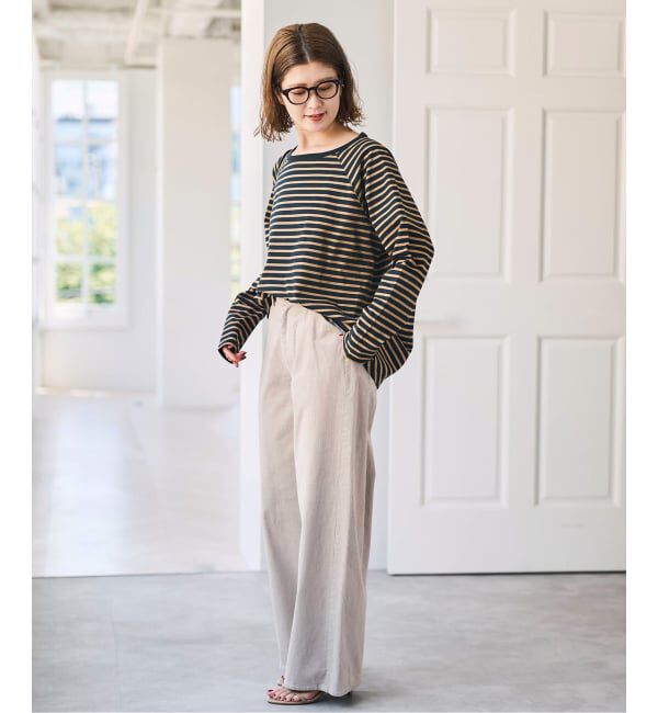 Spick and Span「《追加2予約》ボートネックバックタックプルオーバー」|Tシャツ・カットソー|