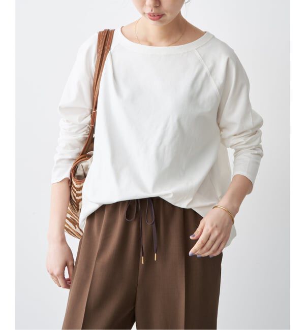 Spick and Span「《追加2予約》ボートネックバックタックプルオーバー」|Tシャツ・カットソー|