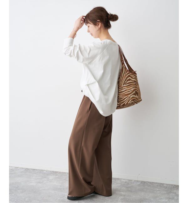 Spick and Span「《追加2予約》ボートネックバックタックプルオーバー」|Tシャツ・カットソー|