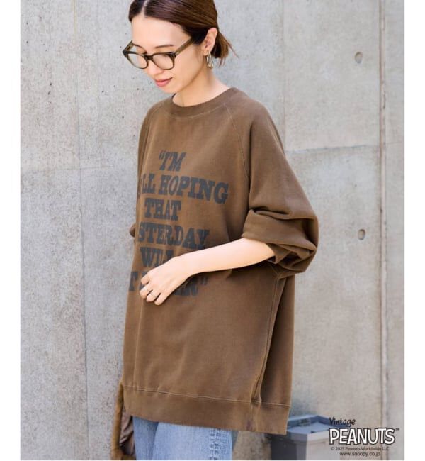 FRAMeWORK「≪追加予約≫MEAN MACHINE AGE 別注 PEANUTS VTG CREW SWT "CHARLIE"」|スウェット・ジャージ|