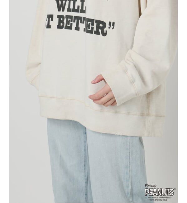 FRAMeWORK「≪追加予約≫MEAN MACHINE AGE 別注 PEANUTS VTG CREW SWT "CHARLIE"」|スウェット・ジャージ|