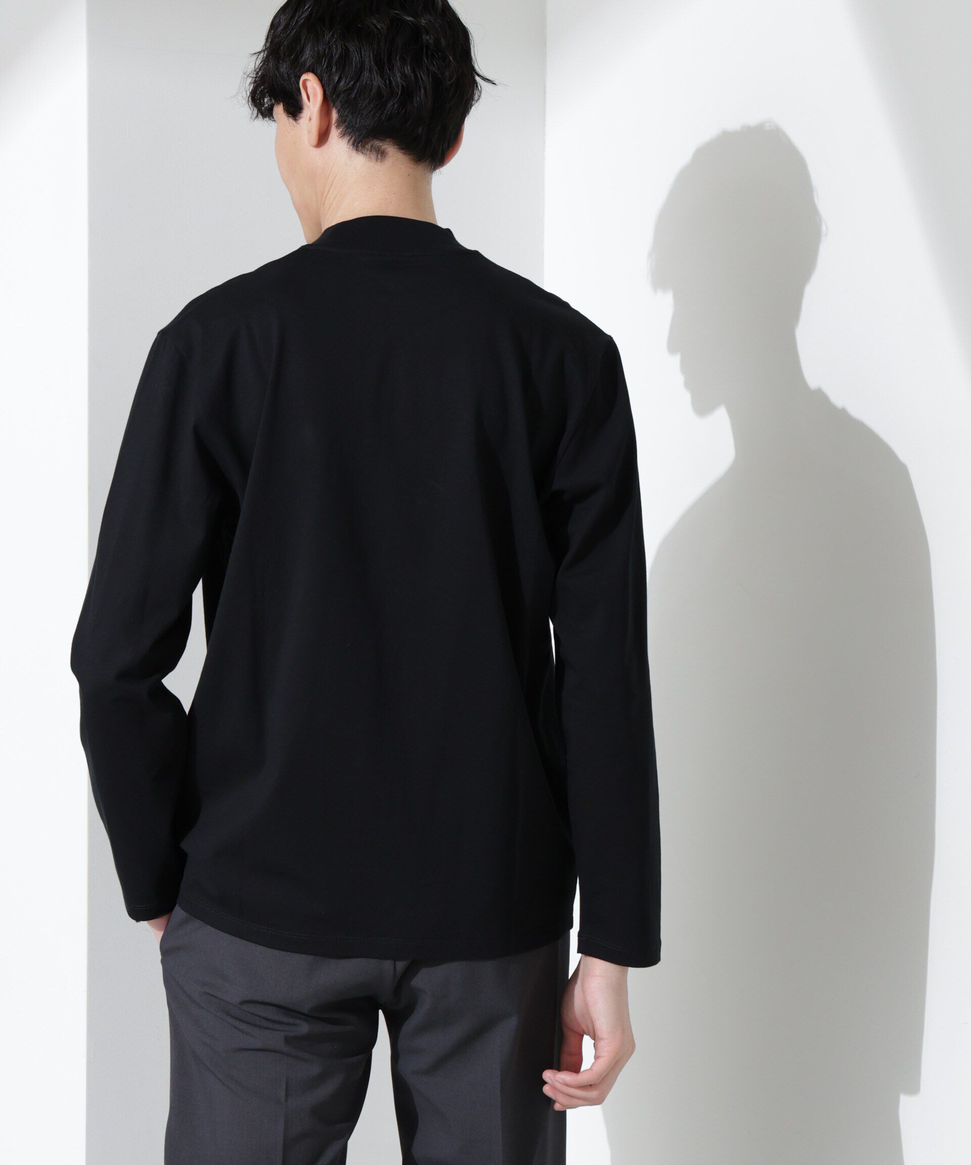 NANO universe「ジャケT(R) クルーネック 長袖」|Tシャツ・カットソー|