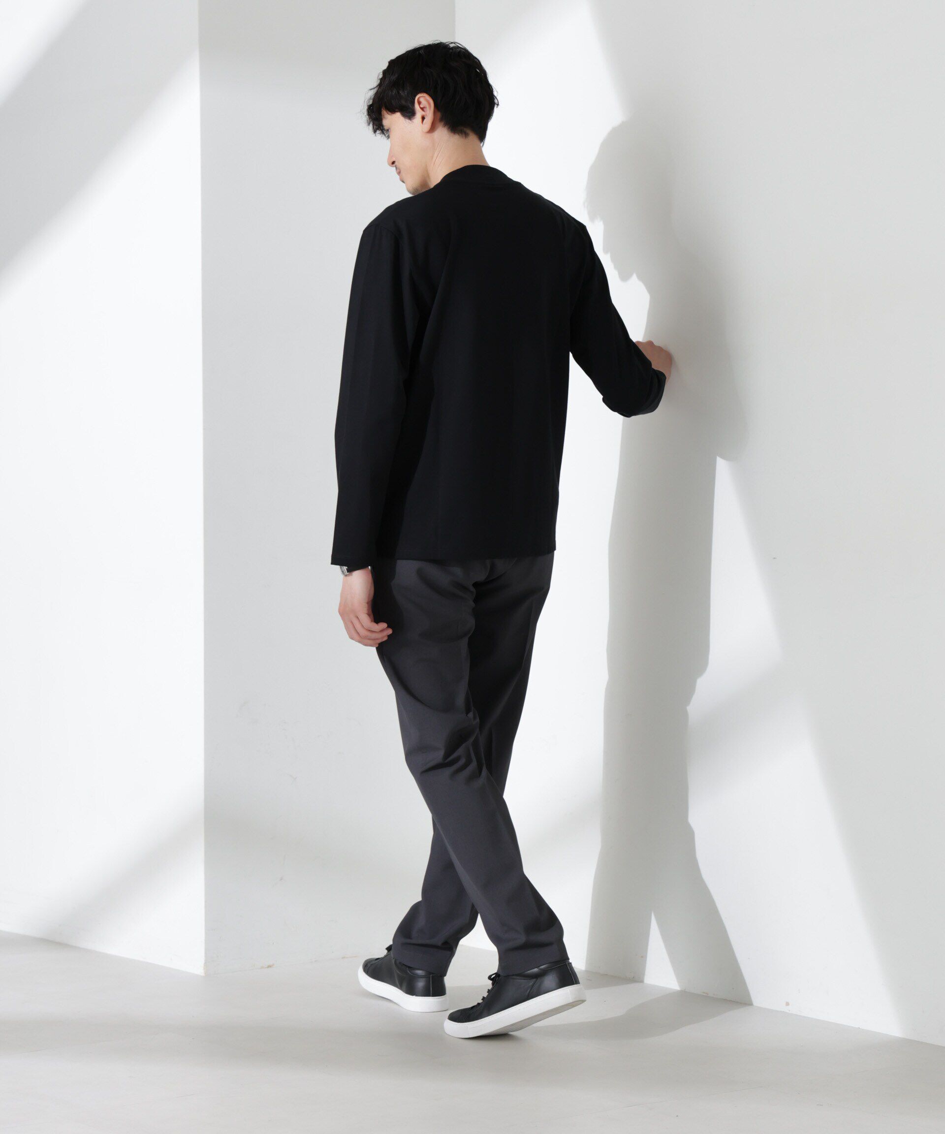 NANO universe「ジャケT(R) クルーネック 長袖」|Tシャツ・カットソー|