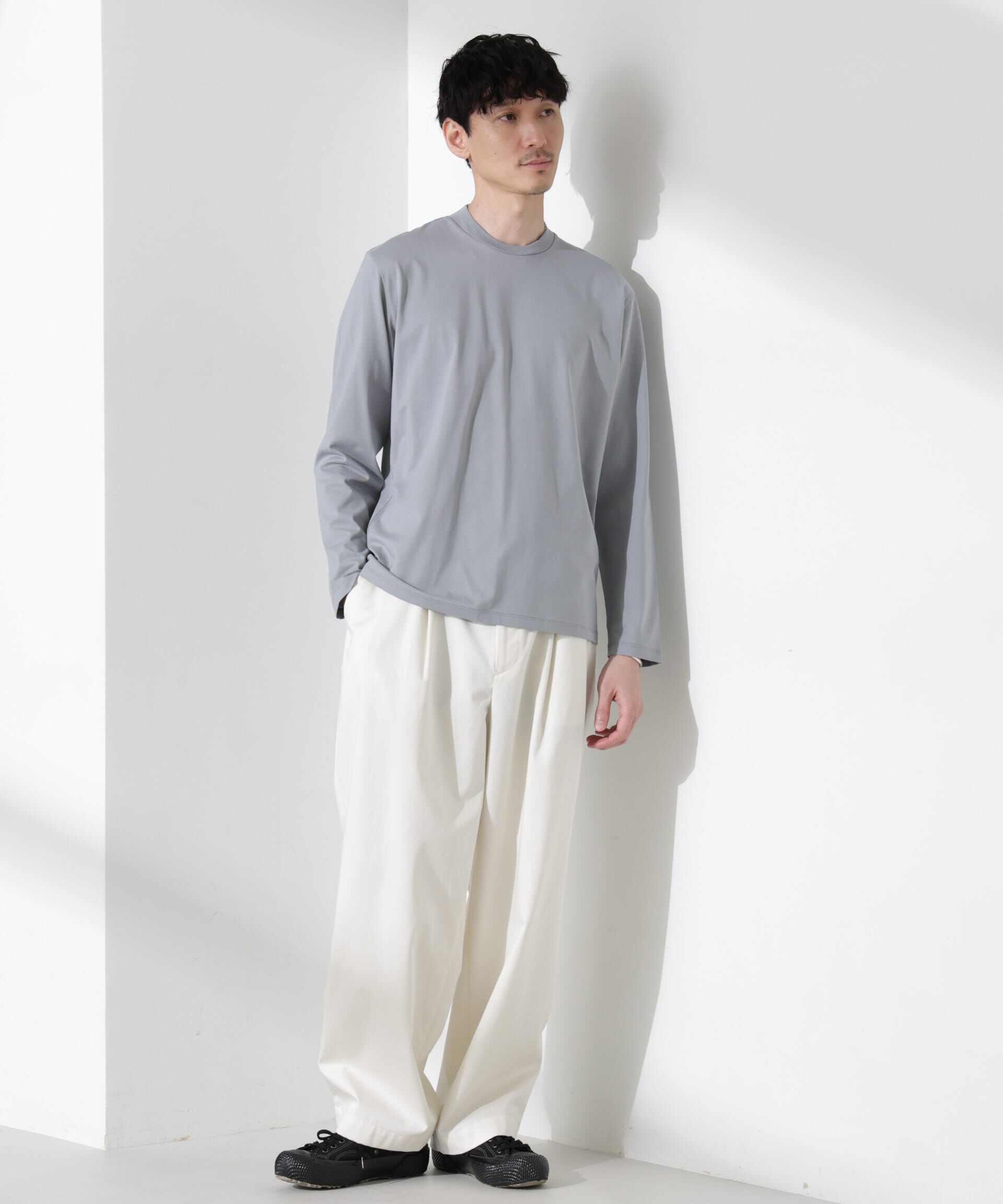 NANO universe「ジャケT(R) クルーネック 長袖」|Tシャツ・カットソー|