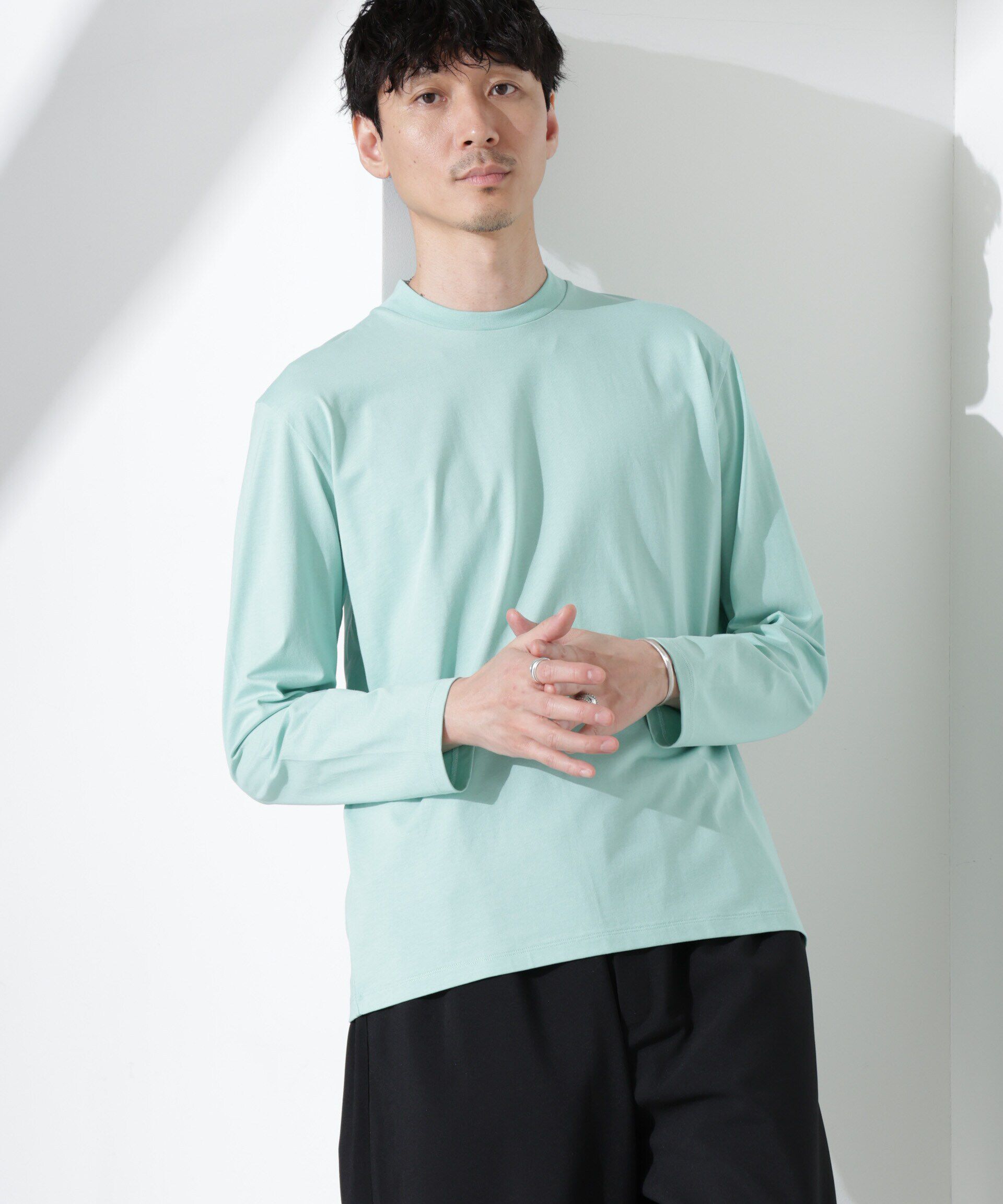 NANO universe「ジャケT(R) クルーネック 長袖」|Tシャツ・カットソー|